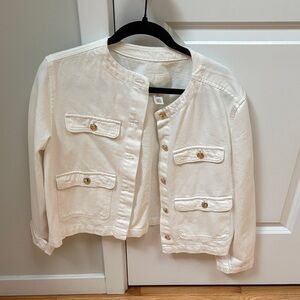 H&M Cream Button-Up Jacket